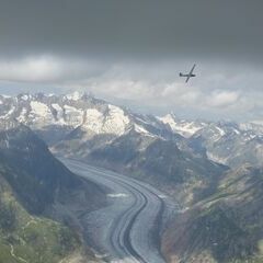 Flugwegposition um 13:03:24: Aufgenommen in der Nähe von Raron, Schweiz in 3488 Meter